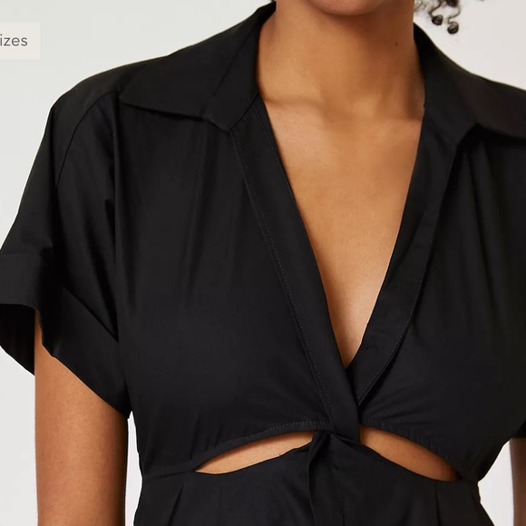 Anthropologie Twist Waist Midi Shirtdress NWT - Picture 3 of 10